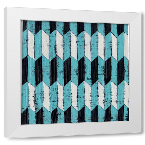 Over Under VI White Modern Wood Framed Art Print by Zarris, Chariklia