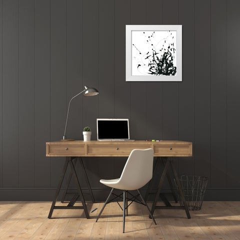 Onyx Expression II White Modern Wood Framed Art Print by Vess, June Erica