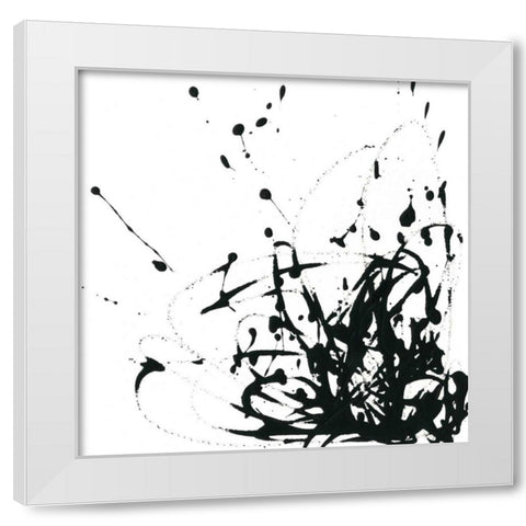 Onyx Expression II White Modern Wood Framed Art Print by Vess, June Erica