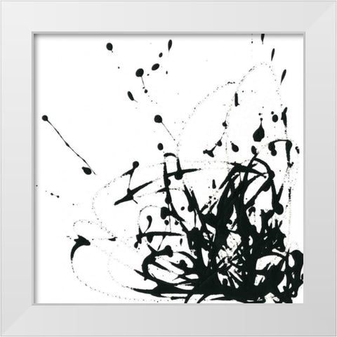 Onyx Expression II White Modern Wood Framed Art Print by Vess, June Erica