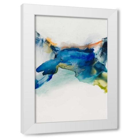 Abstract Terrain II White Modern Wood Framed Art Print by Jasper, Sisa