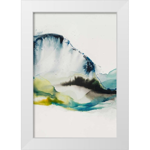 Abstract Terrain III White Modern Wood Framed Art Print by Jasper, Sisa