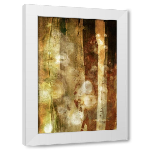 Golden Glow II White Modern Wood Framed Art Print by Jasper, Sisa