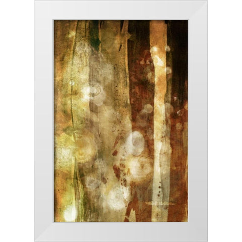 Golden Glow II White Modern Wood Framed Art Print by Jasper, Sisa