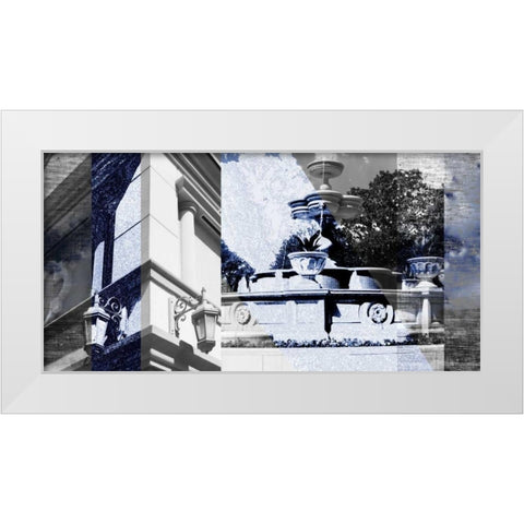 Architecture Collage II White Modern Wood Framed Art Print by Jasper, Sisa
