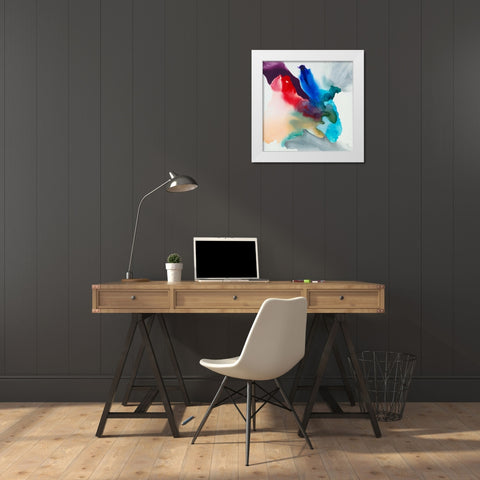 Change II White Modern Wood Framed Art Print by Jasper, Sisa