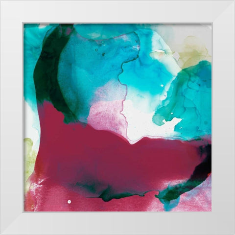 LA Abstract I White Modern Wood Framed Art Print by Jasper, Sisa