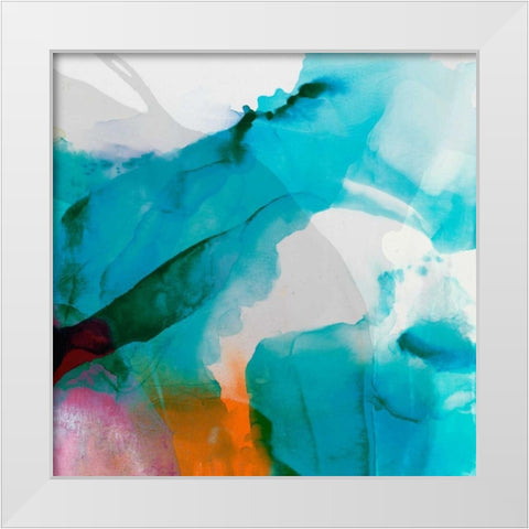 LA Abstract II White Modern Wood Framed Art Print by Jasper, Sisa