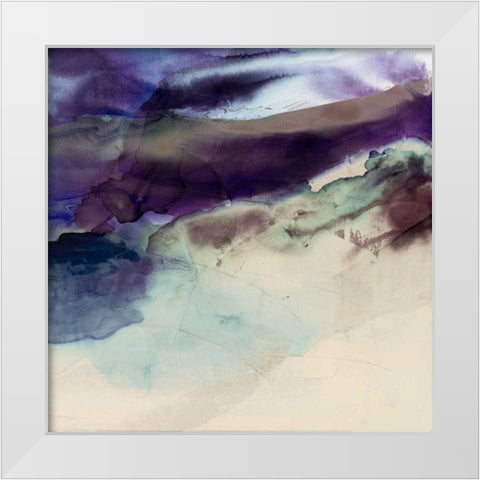 Purple Wunderlust II White Modern Wood Framed Art Print by Jasper, Sisa
