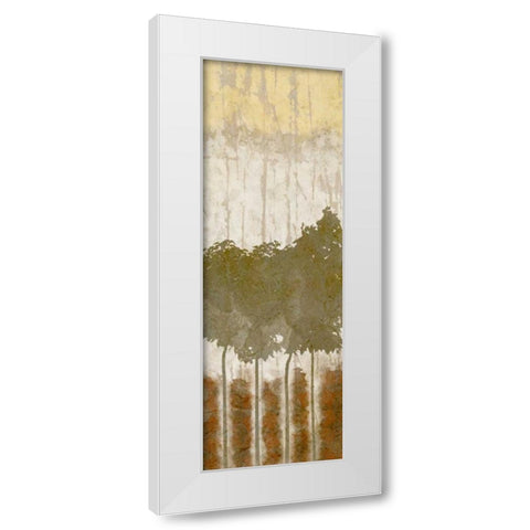 Natures Quartet I White Modern Wood Framed Art Print by Saunders, Alonzo