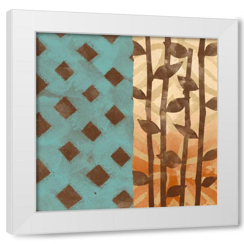 Four More White Modern Wood Framed Art Print by Saunders, Alonzo