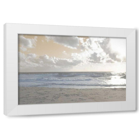 Serene Sea III White Modern Wood Framed Art Print by Chandler, Sharon