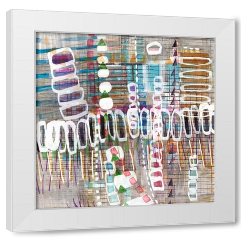 Tribal One I White Modern Wood Framed Art Print by Galapon, Nikki