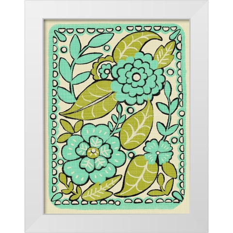 Gouache Florals II White Modern Wood Framed Art Print by Zarris, Chariklia