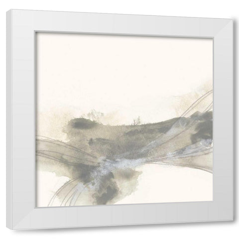 Vapor II White Modern Wood Framed Art Print by Vess, June Erica