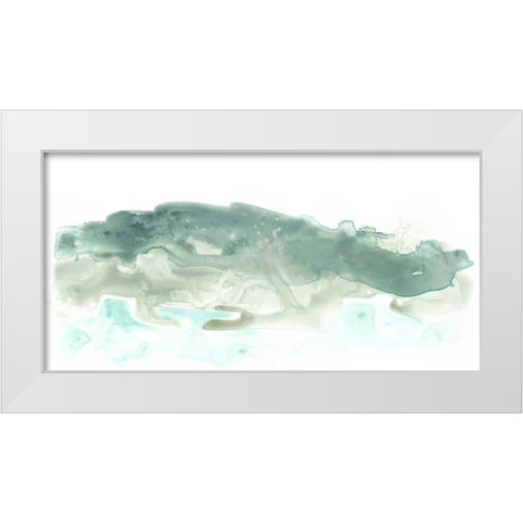Liquid Landscape I White Modern Wood Framed Art Print by Vess, June Erica