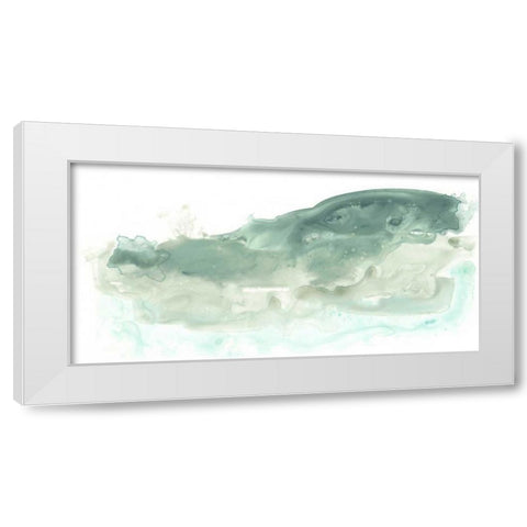 Liquid Landscape II White Modern Wood Framed Art Print by Vess, June Erica