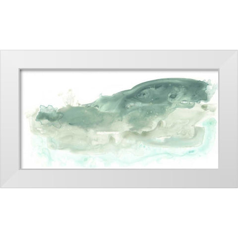 Liquid Landscape II White Modern Wood Framed Art Print by Vess, June Erica