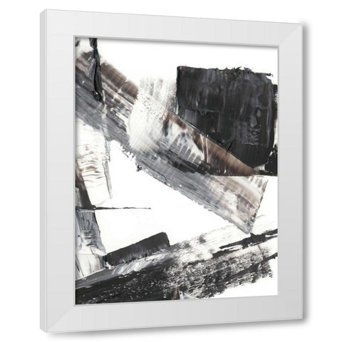 Topple IV White Modern Wood Framed Art Print by Harper, Ethan