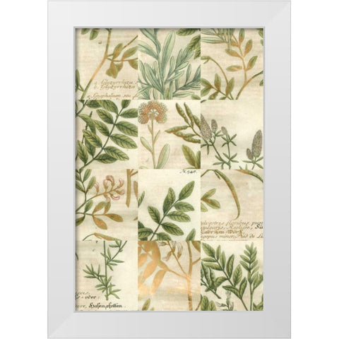 Garden Grid I White Modern Wood Framed Art Print by Weinmann, Johann
