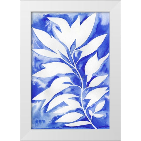 Ink Blot Vine I White Modern Wood Framed Art Print by Popp, Grace