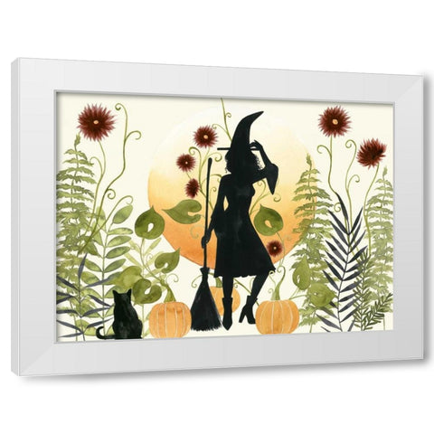 The Witchs Garden II White Modern Wood Framed Art Print by Popp, Grace