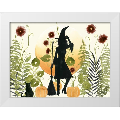 The Witchs Garden II White Modern Wood Framed Art Print by Popp, Grace