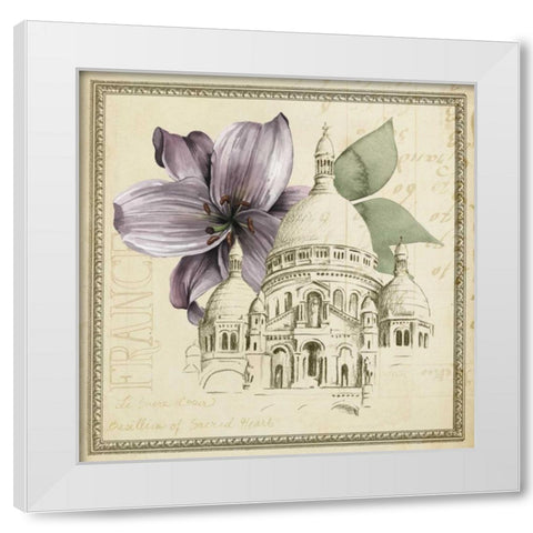 Paris Ephemera III White Modern Wood Framed Art Print by Popp, Grace