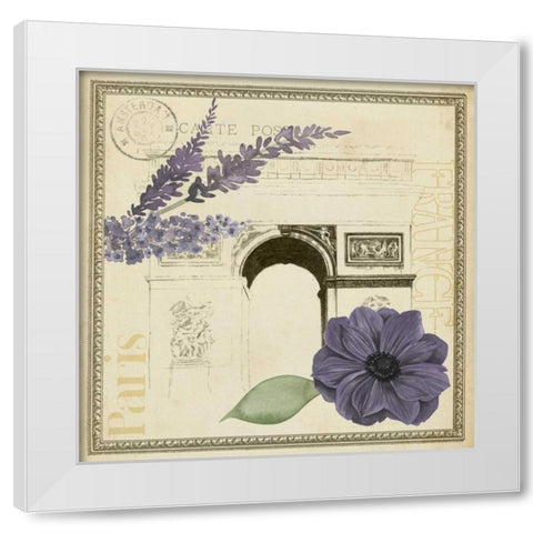 Paris Ephemera IV White Modern Wood Framed Art Print by Popp, Grace
