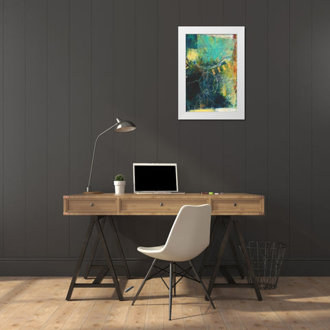 Underlying I White Modern Wood Framed Art Print by Jachimiec, Sue