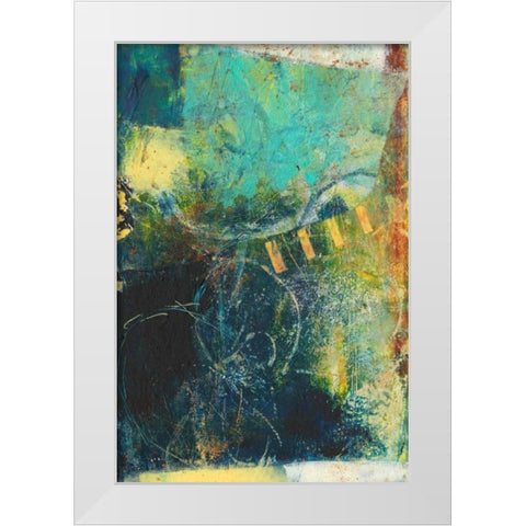 Underlying I White Modern Wood Framed Art Print by Jachimiec, Sue