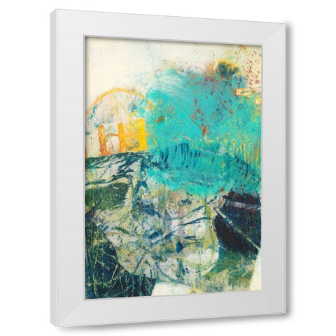 Underlying IV White Modern Wood Framed Art Print by Jachimiec, Sue