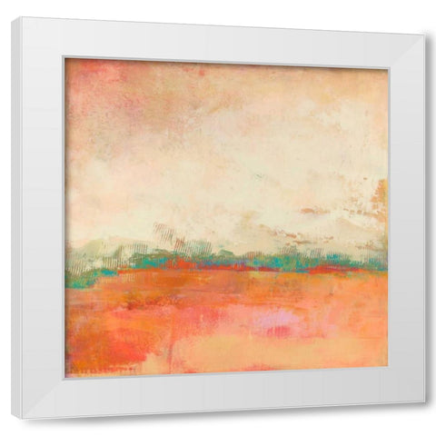 Apricity  I White Modern Wood Framed Art Print by Jachimiec, Sue
