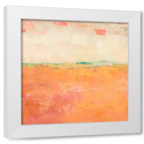 Apricity  II White Modern Wood Framed Art Print by Jachimiec, Sue