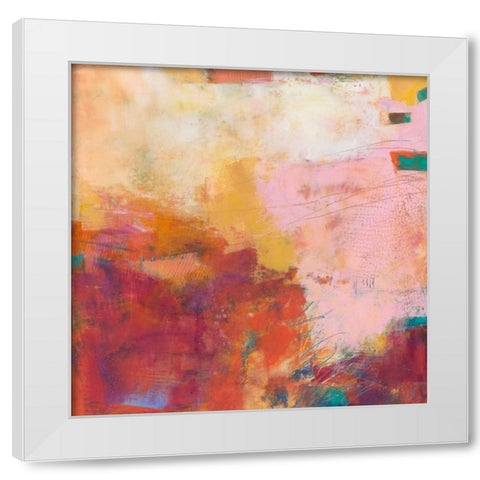 Apricity  V White Modern Wood Framed Art Print by Jachimiec, Sue