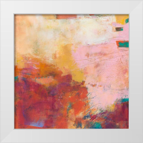 Apricity  V White Modern Wood Framed Art Print by Jachimiec, Sue