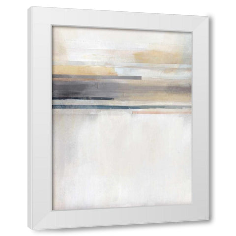 Sandy Coast I White Modern Wood Framed Art Print by Jerry, Alison