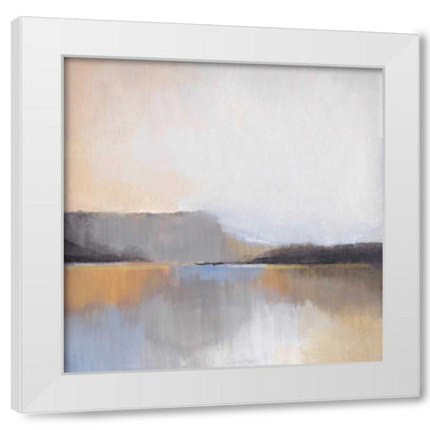 Grey Dunes I White Modern Wood Framed Art Print by Jerry, Alison