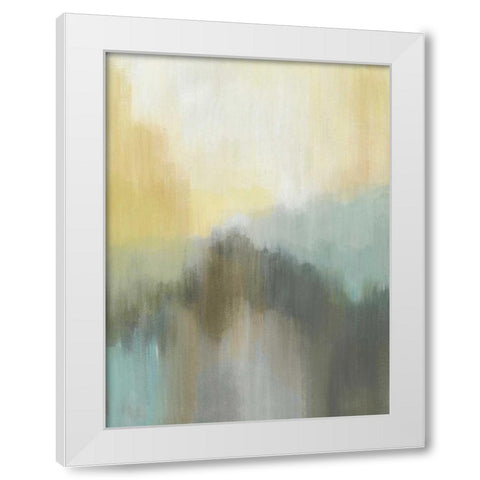 Early Morning Dew II White Modern Wood Framed Art Print by Jerry, Alison