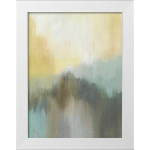 Early Morning Dew II White Modern Wood Framed Art Print by Jerry, Alison
