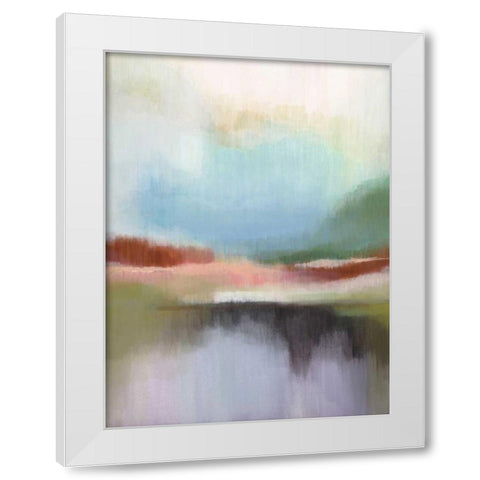 Spring Lake I White Modern Wood Framed Art Print by Jerry, Alison