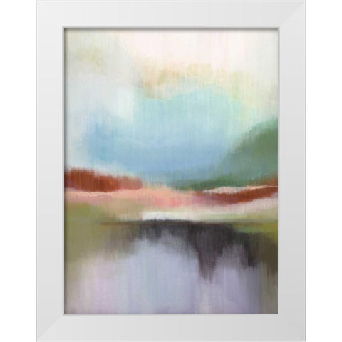 Spring Lake I White Modern Wood Framed Art Print by Jerry, Alison