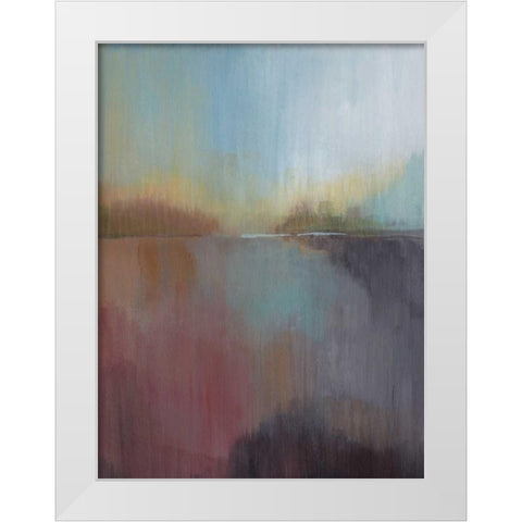 Canyon Mist I White Modern Wood Framed Art Print by Jerry, Alison