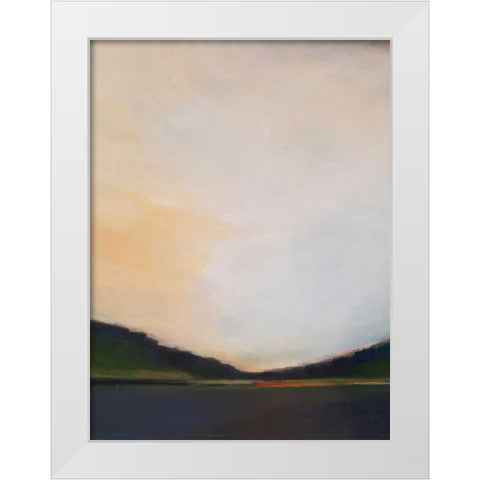 Sunset by the Lake II White Modern Wood Framed Art Print by Jerry, Alison