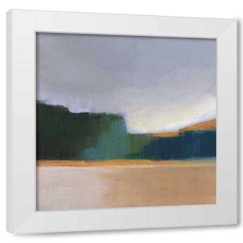 Solitude I White Modern Wood Framed Art Print by Jerry, Alison