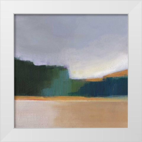 Solitude I White Modern Wood Framed Art Print by Jerry, Alison