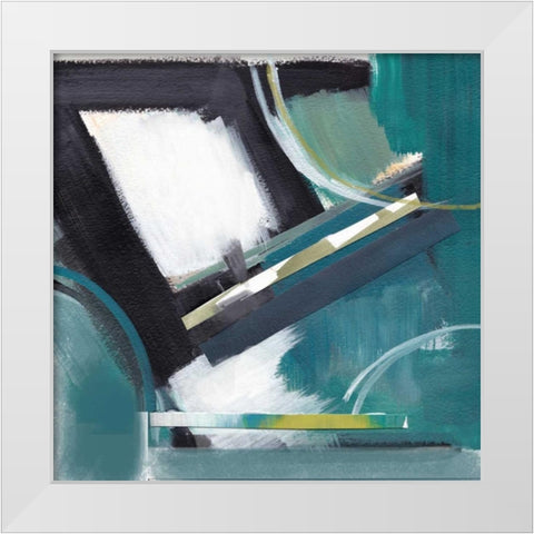 Construction White Modern Wood Framed Art Print by Jerry, Alison