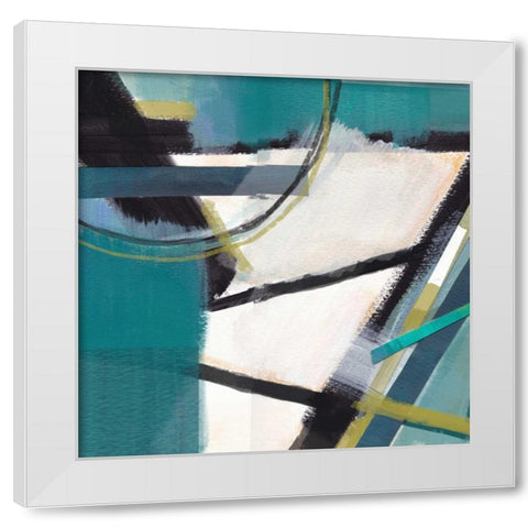 Deconstruction White Modern Wood Framed Art Print by Jerry, Alison