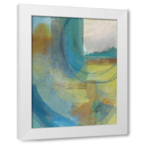 East Wind I White Modern Wood Framed Art Print by Jerry, Alison