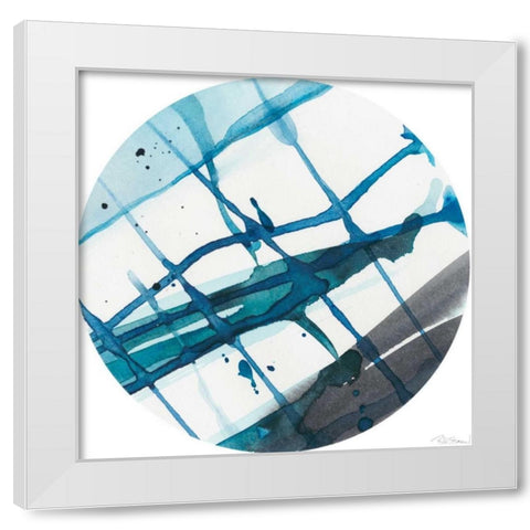Geo Logic II White Modern Wood Framed Art Print by Stramel, Renee W.